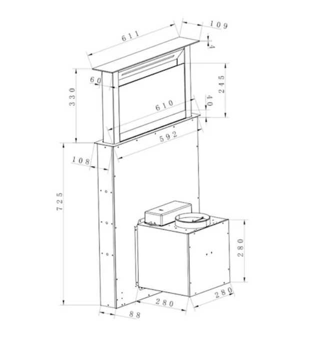 Okap kuchenny wysuwany 60cm Klarstein G-528