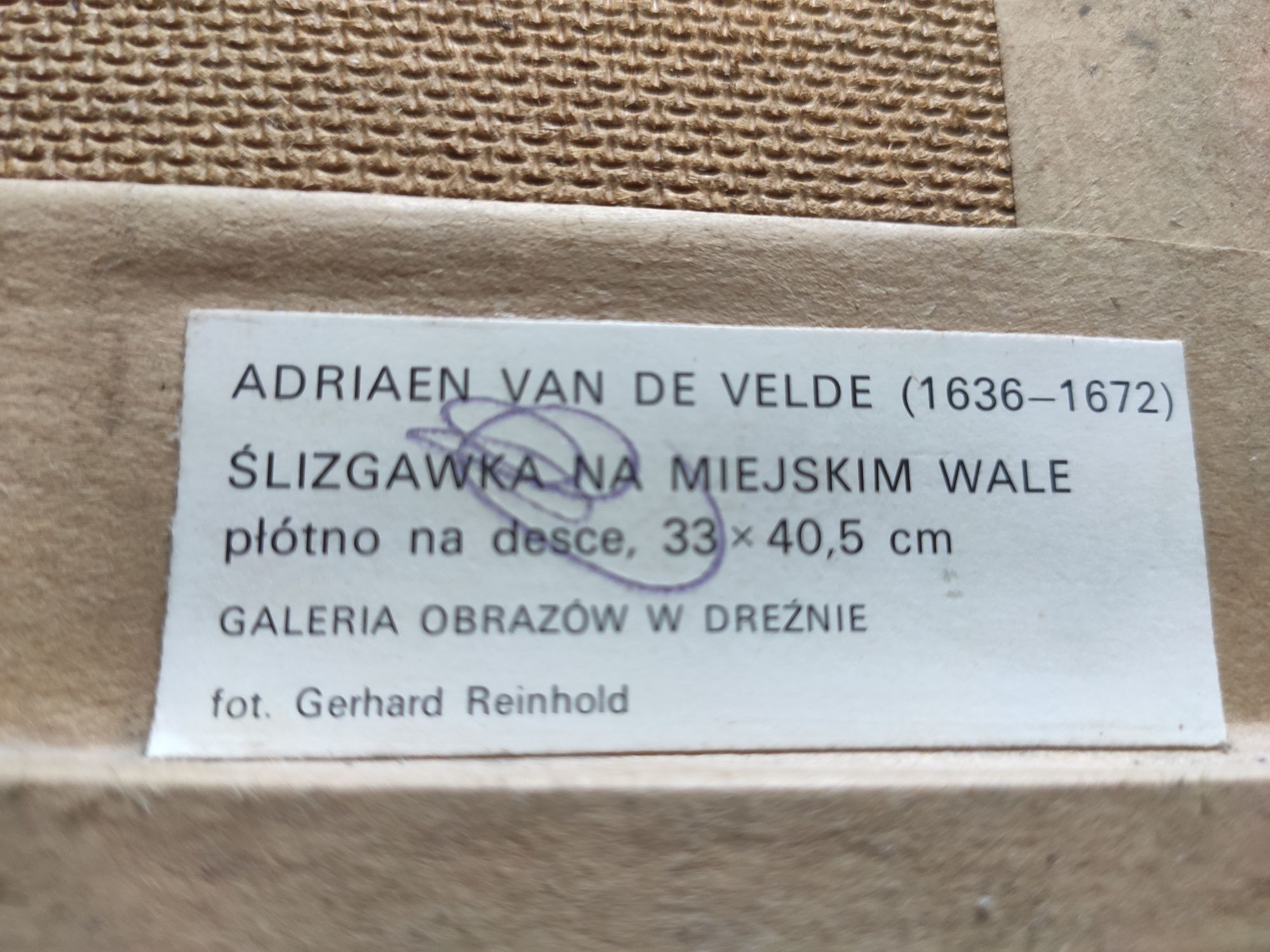 Obraz replika ślizgawka na miejskim wale z PRL-u