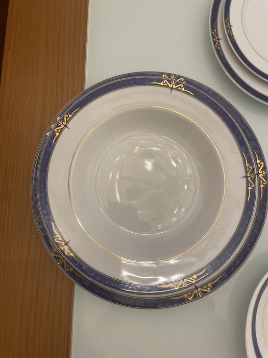 Conjuto de jantar porcelanas costa verde