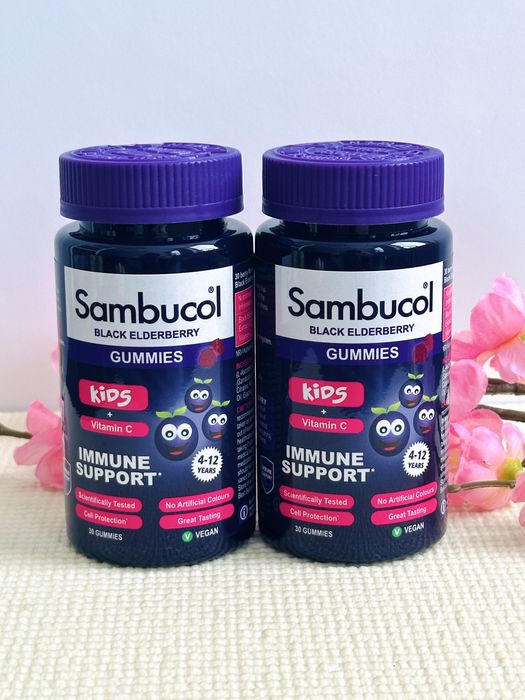 Самбукол Черная бузина желейки для детей от 4 лет Sambucol Kids, 30 шт