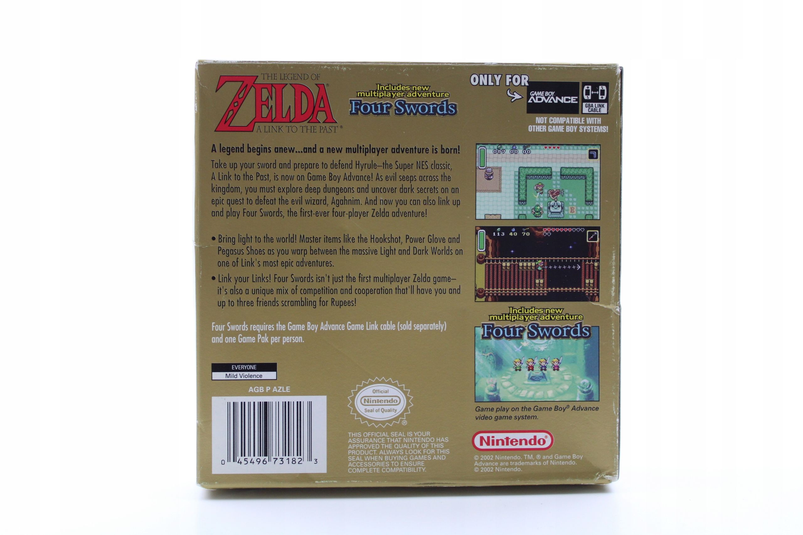 The Legend of Zelda A Link to the Past Nintendo Game Boy Advance