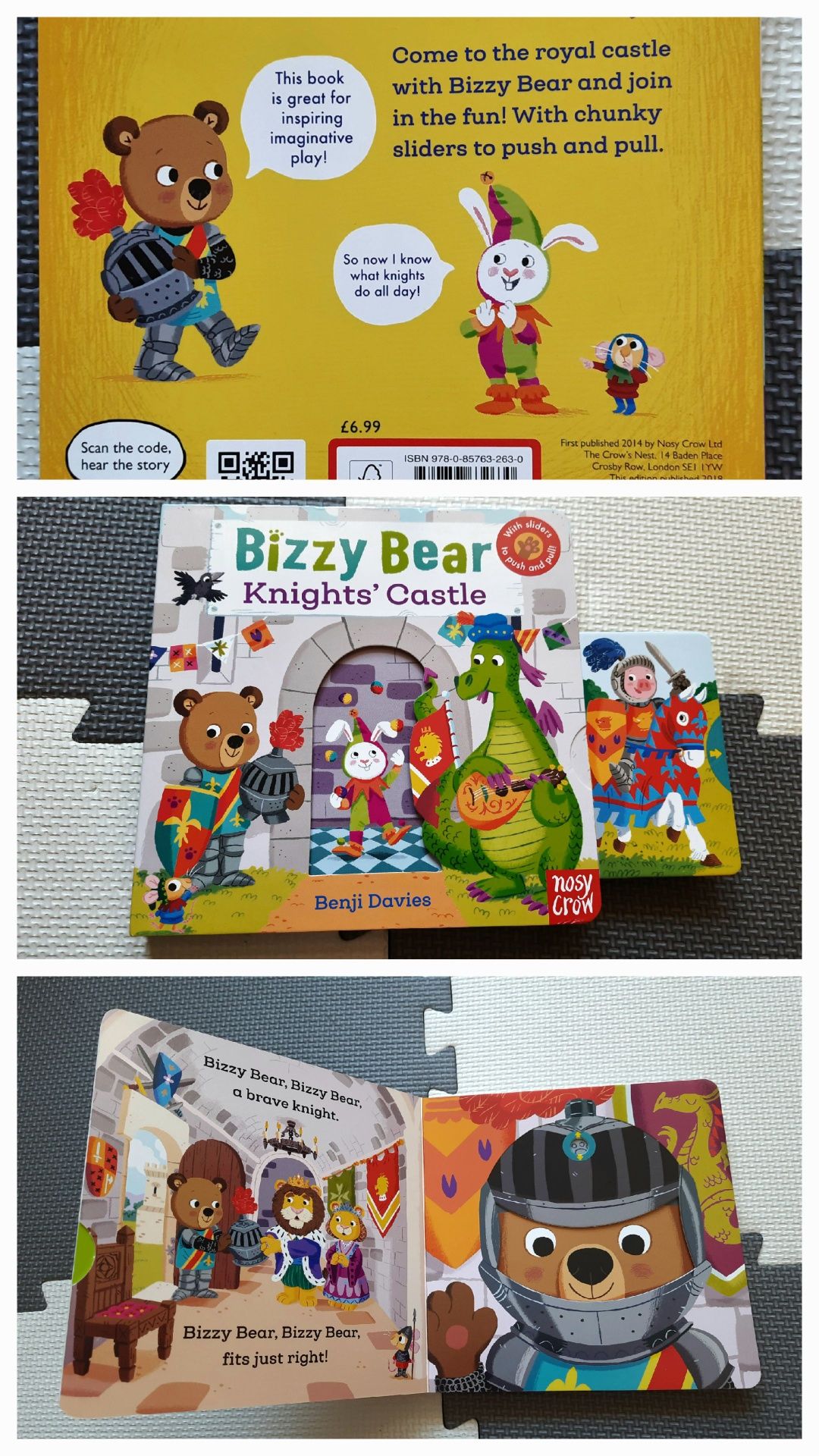 NOWA Bizzy Bear Knights' Castle miś pracuś książeczka po angielsku