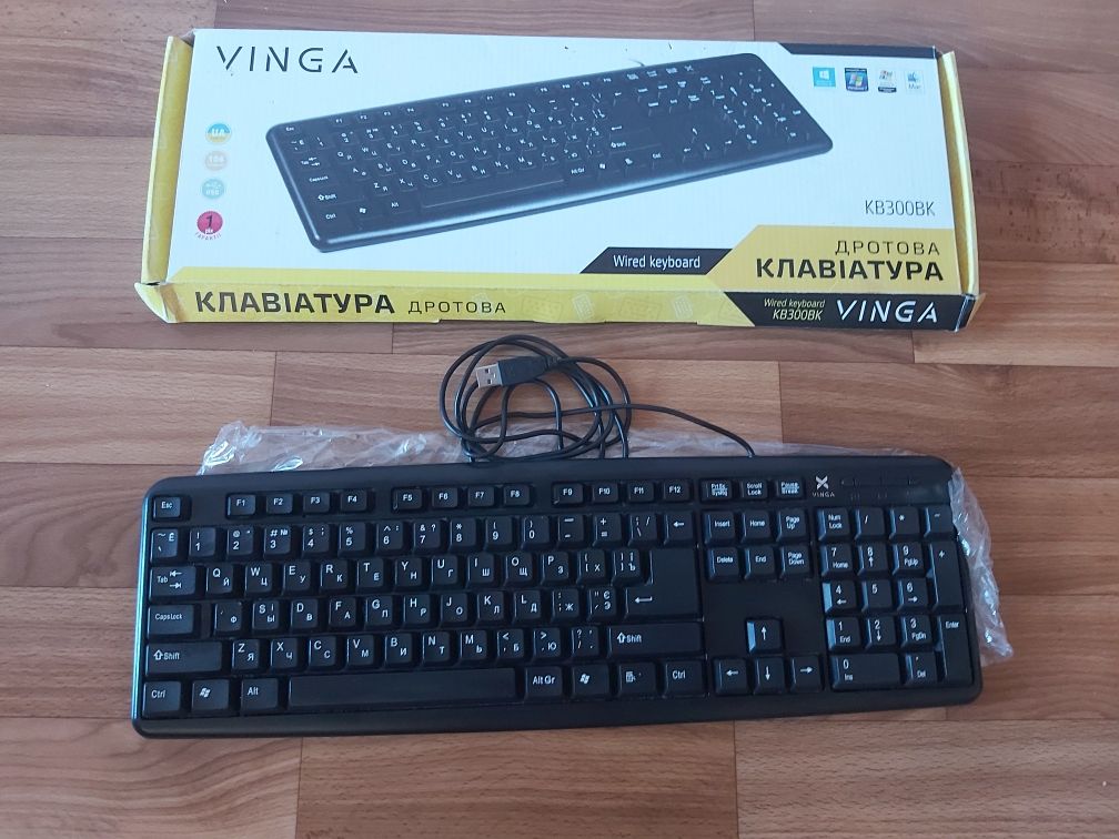 Клавіатура Vinga kb300bk logitech deluxe250 Hp kb-0316 cameron kb-1020