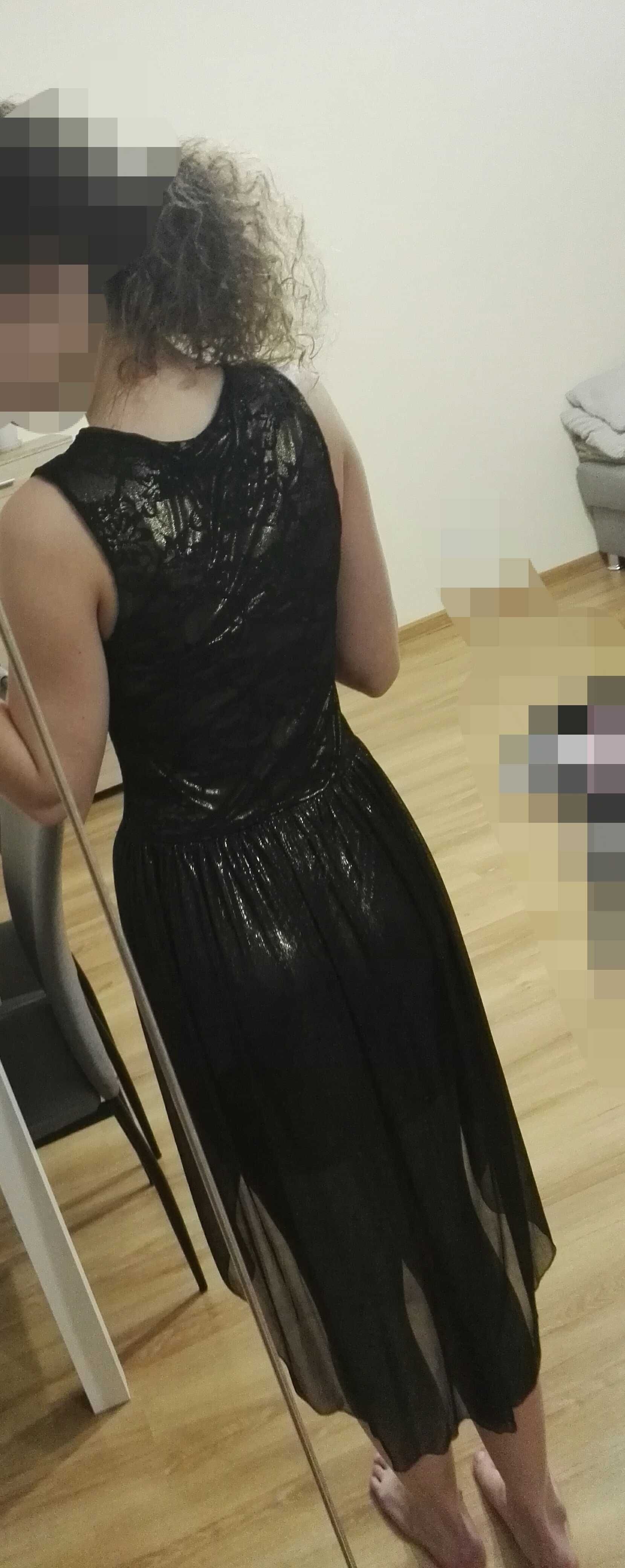 Sukienka czarno-złota