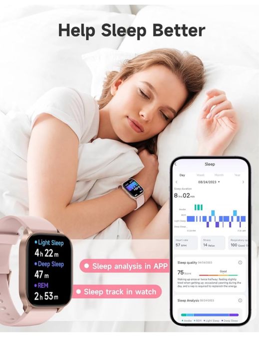 TOOBUR Inteligentny zegarek dla kobiet