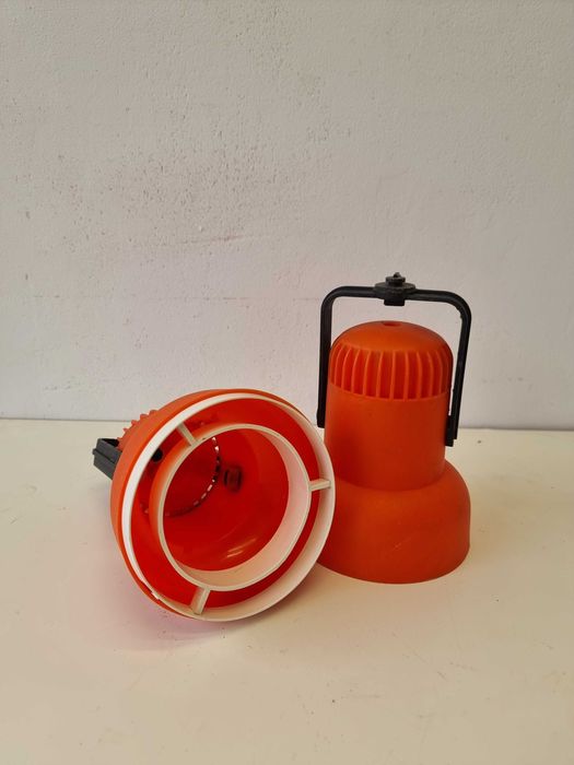 dwa klosze do lampy PRL