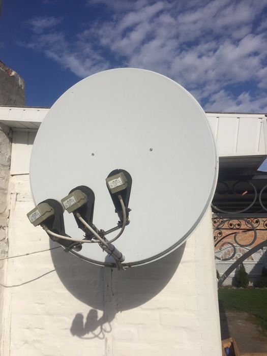 Спутниковая тарелка+тюнер+кабель+крепление