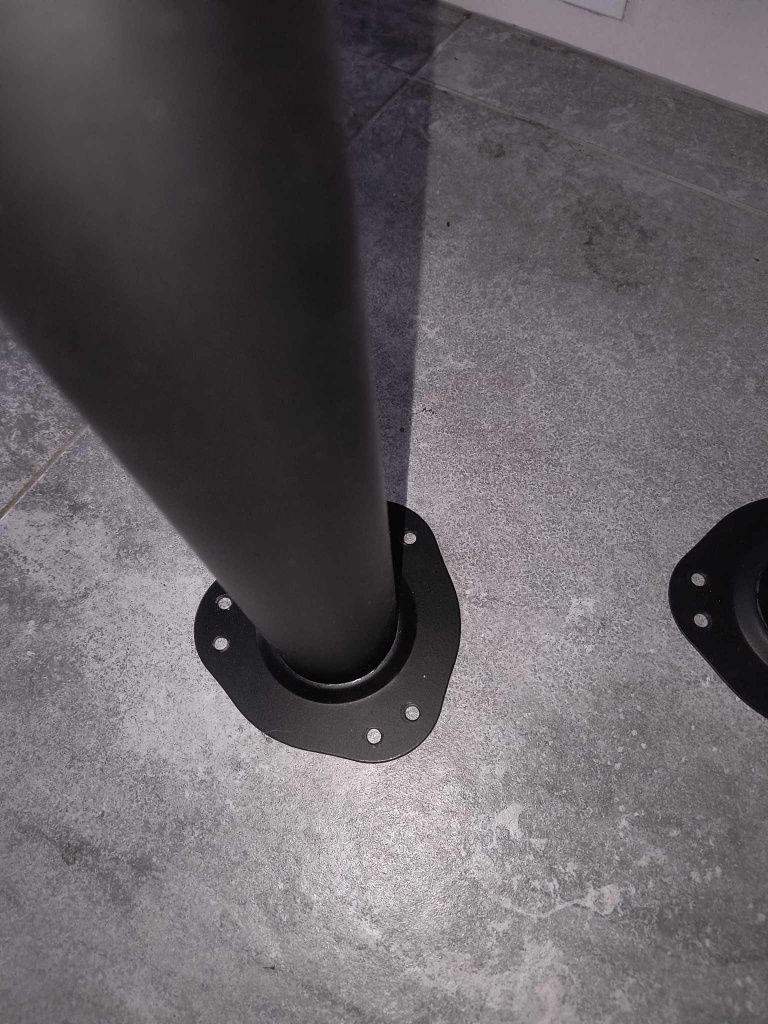 4x Czarne metalowe nogi do stołu 70 cm