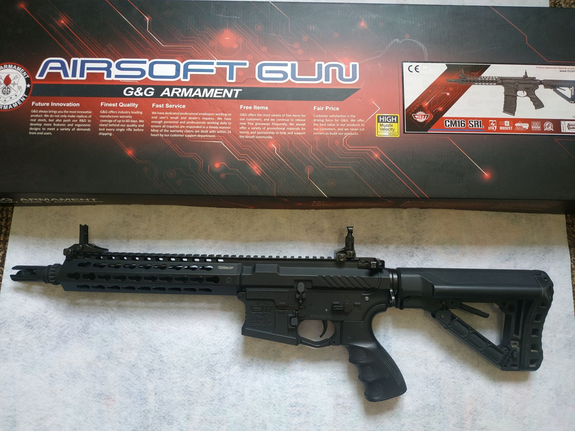 G&G cm16 sr series игрушечный автомат AEG