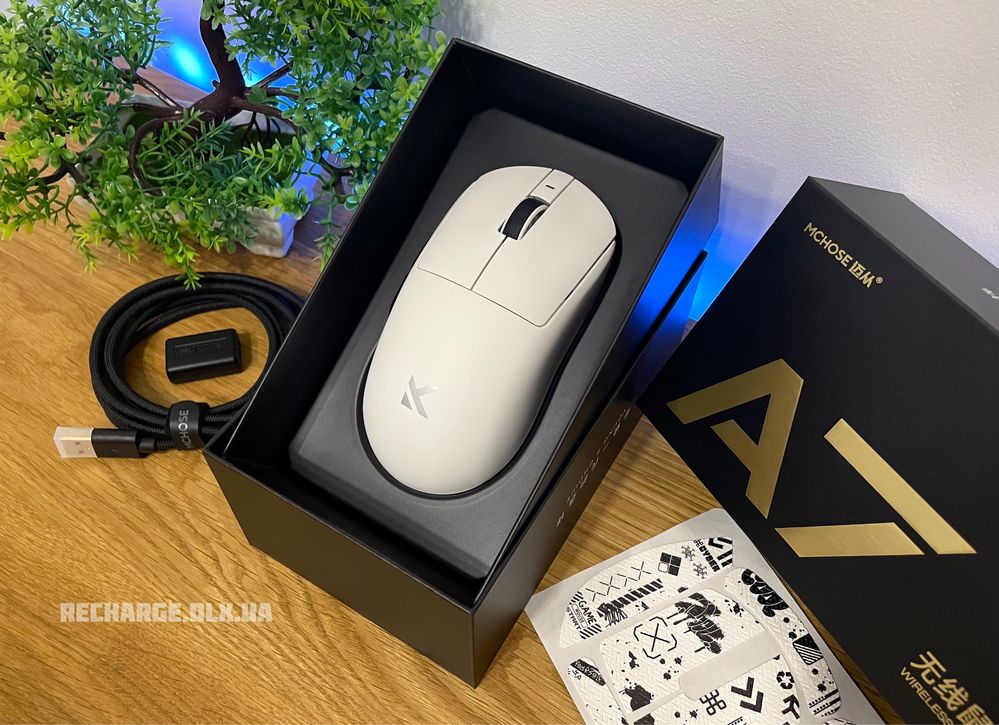 НОВІ Mchose A7 PAW3395 Lightweight | Ігрова Бездротова Мишка