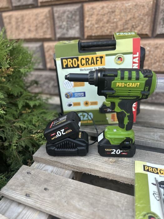 Аккумуляторный заклёпочный пистолет Procraft PRG20