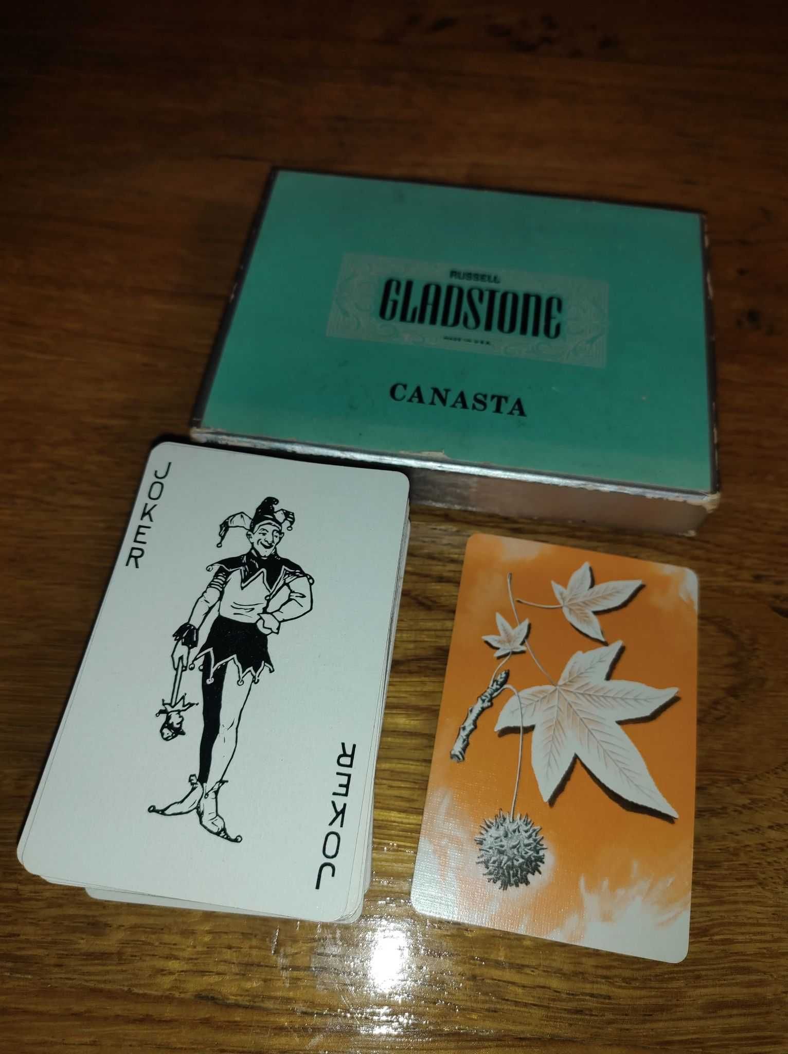 Vintage karty do gry Russell Gladstone Canasta