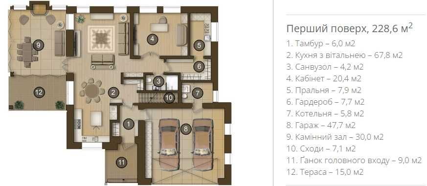 Будинок з ремонтом в КМ Green Hills (10 км. до Києва по Одес. трасі)