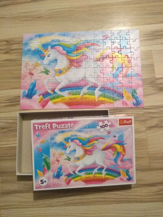 Puzzle Magiczny jednorożec 5+ 100 elementów