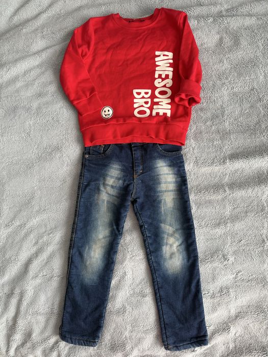 Теплі джинси на хлопчика, теплий реглан, кофта з начесом, George