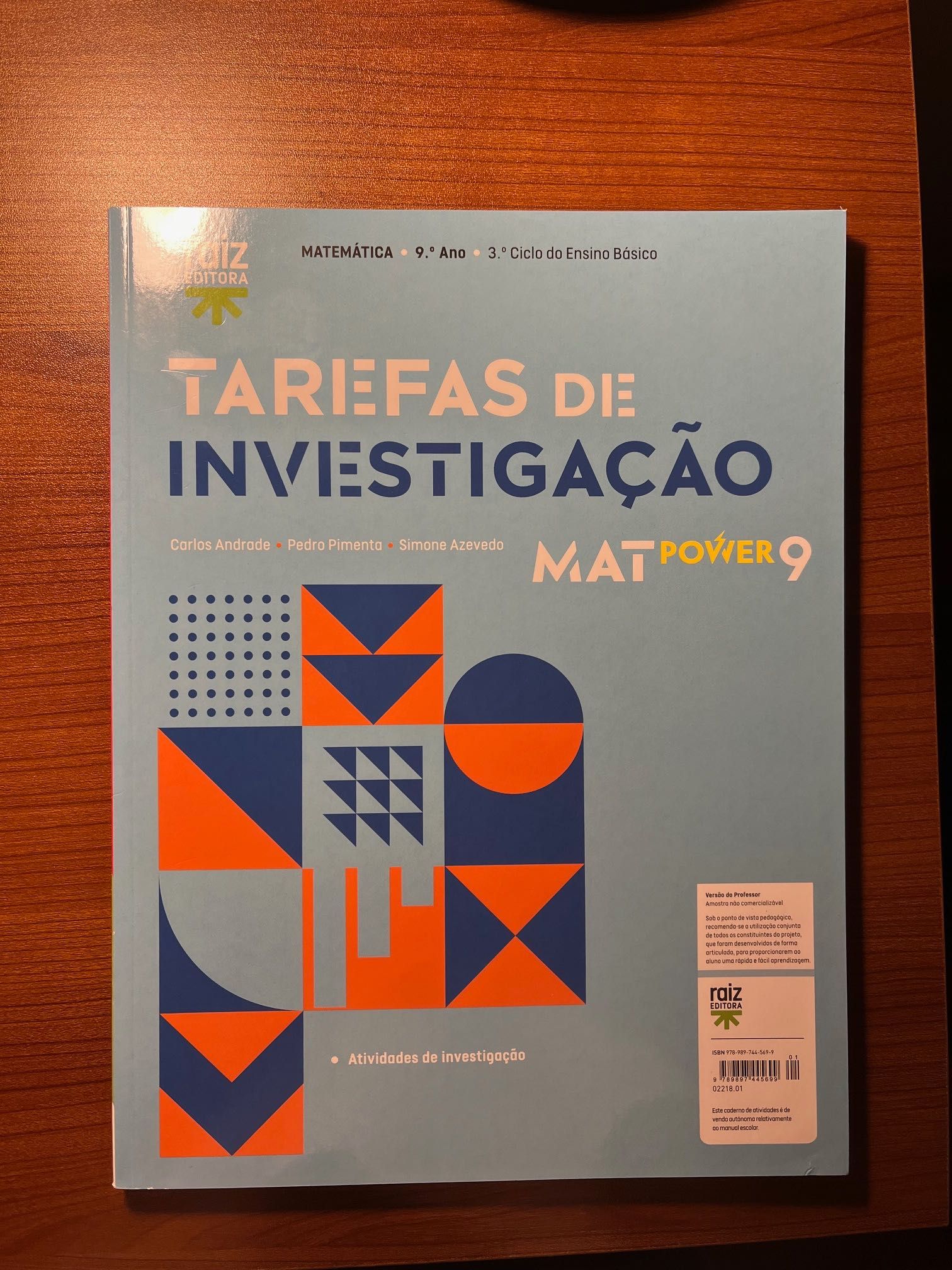Manual (2 livros) e cadernos ativados Mat Power 9