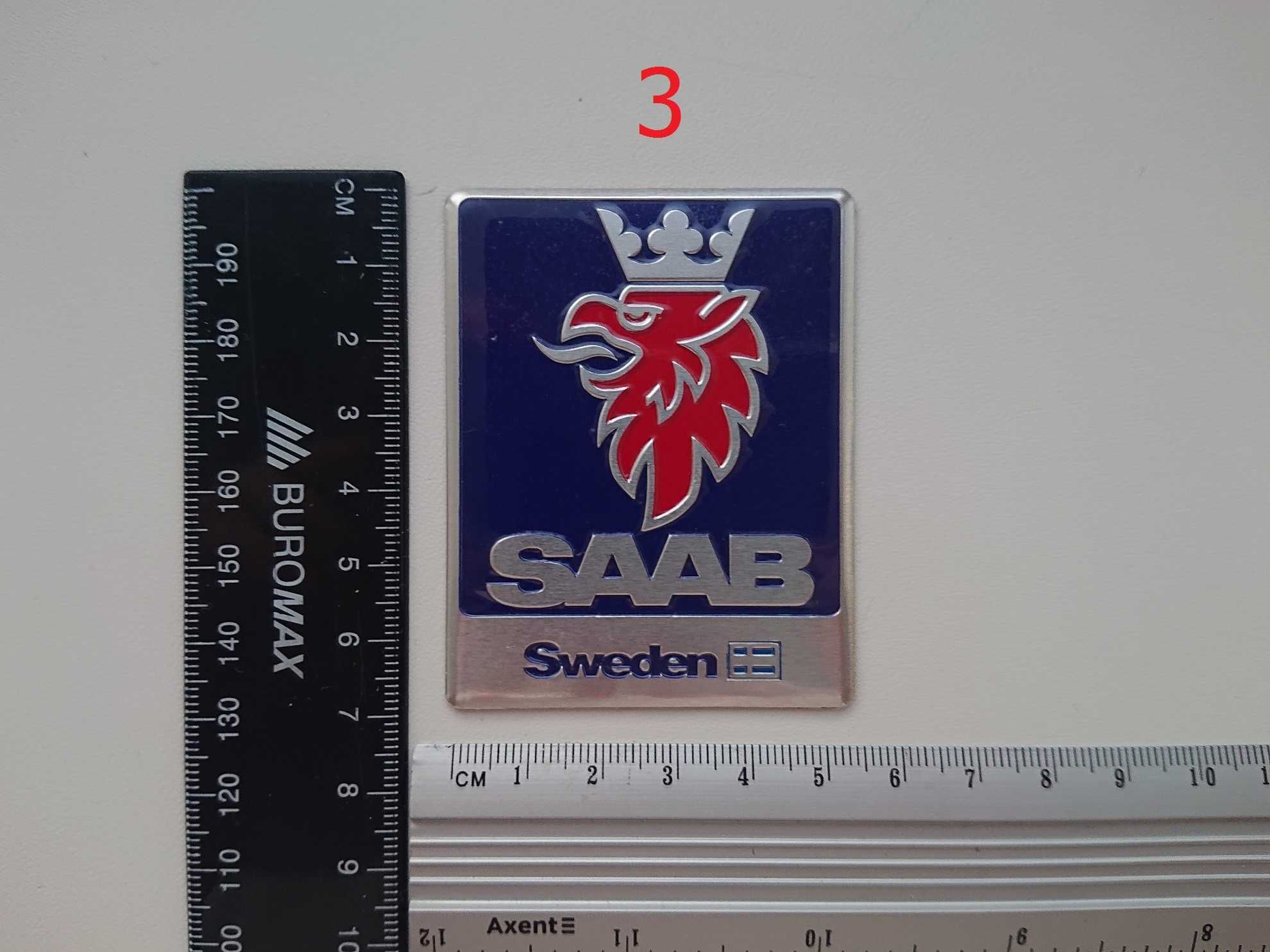 Шильдик эмблема SWEDEN, SAAB, Volvo металл