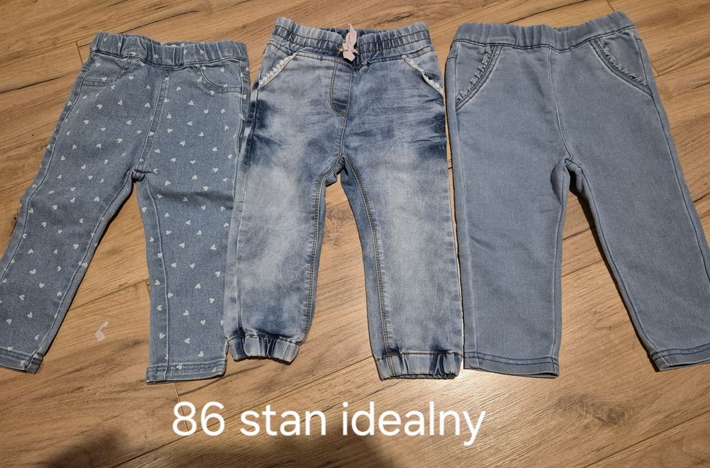 Jeansy, spodnie 86