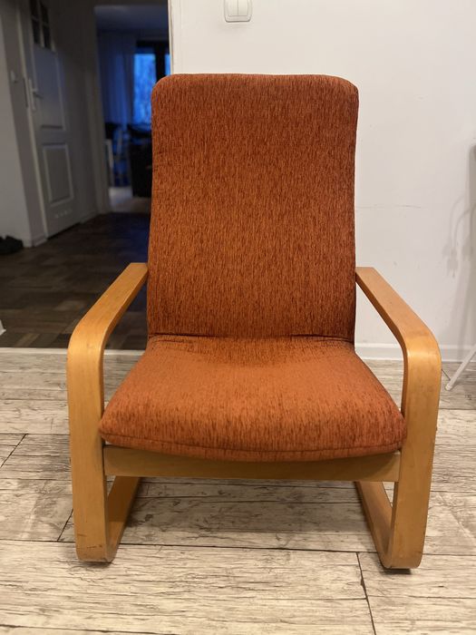 Fotel Ikea pomarańczowy