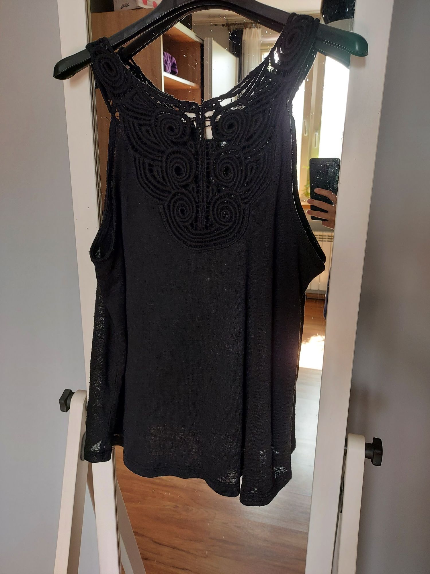 Czarna bluzka top H&M M