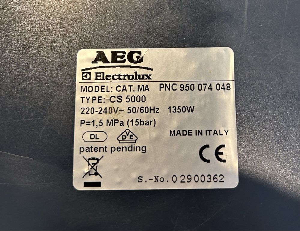 AEG Caffe Silenzio CS 5000 elektronika płyta główna