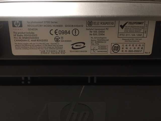 Impressora HP photosmart 2700 Series