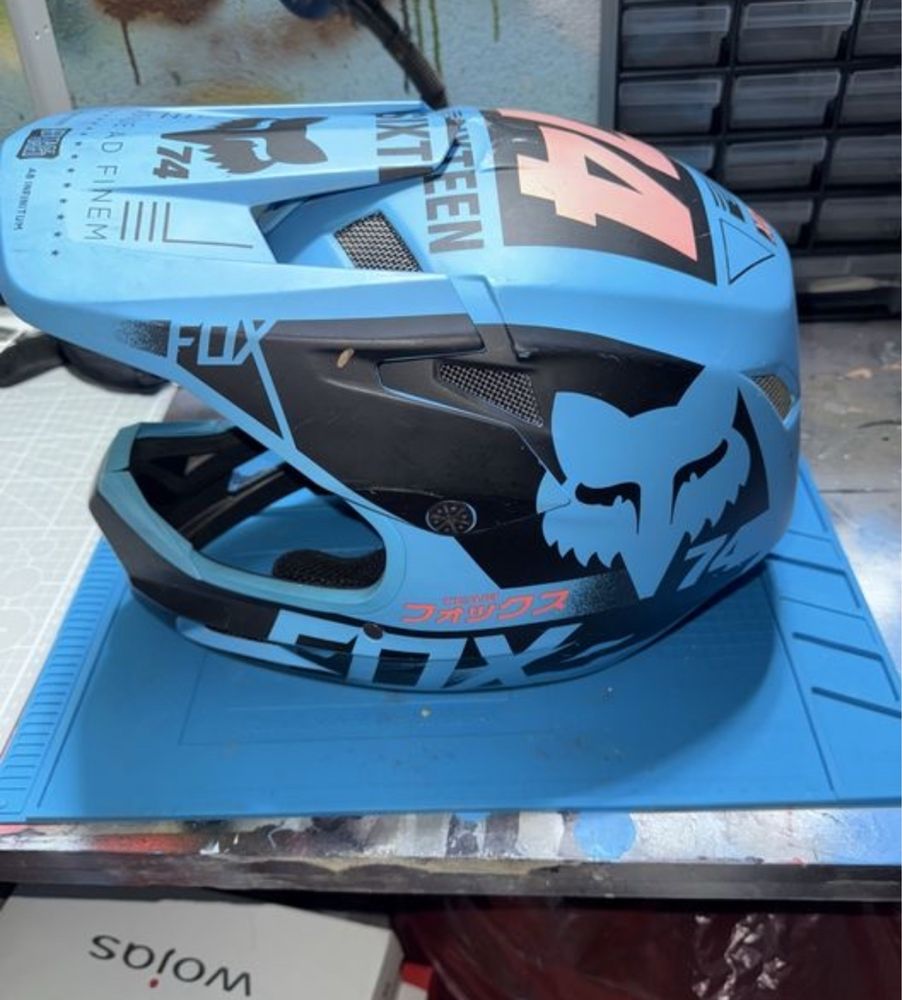 Kask Fullface Rampage Comp Niebieski Rozmiar. S