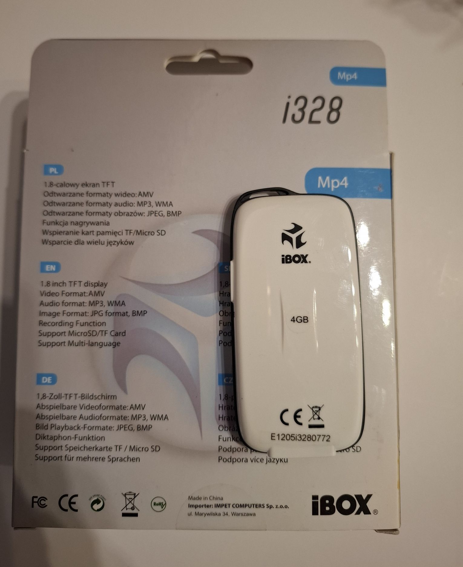 Ibox i328 odtwarzacz MP4,