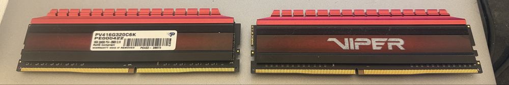 Pamięć ram ddr4 Patriot Viper 16gb 2x8gb 3200MHz CL16