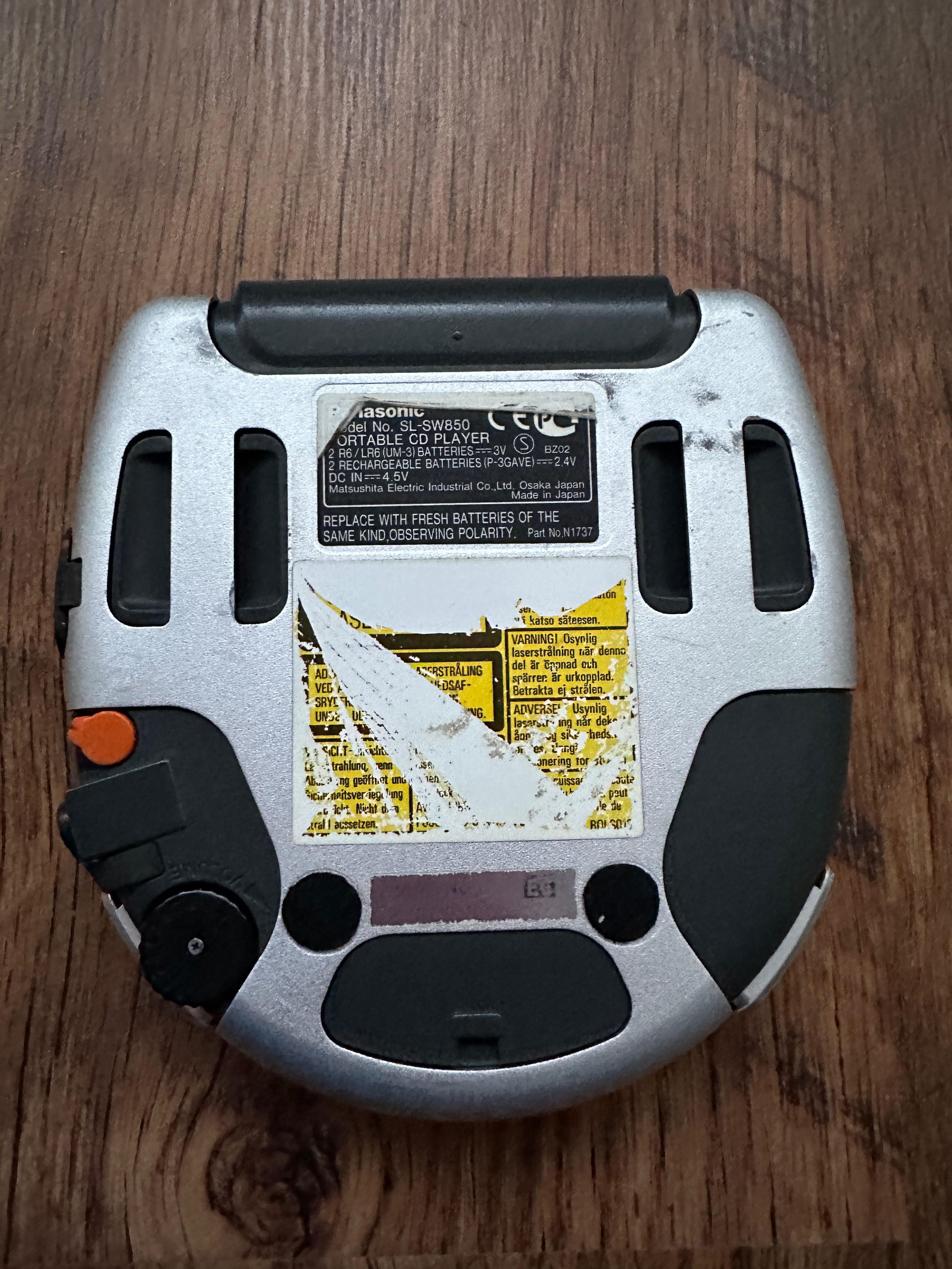 CD player Panasonic SL SW 850, Japan