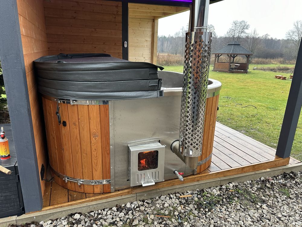 Ranczo Mokre Drewniany Dom Wynajem Noclegi Balia Jacuzzi SPA