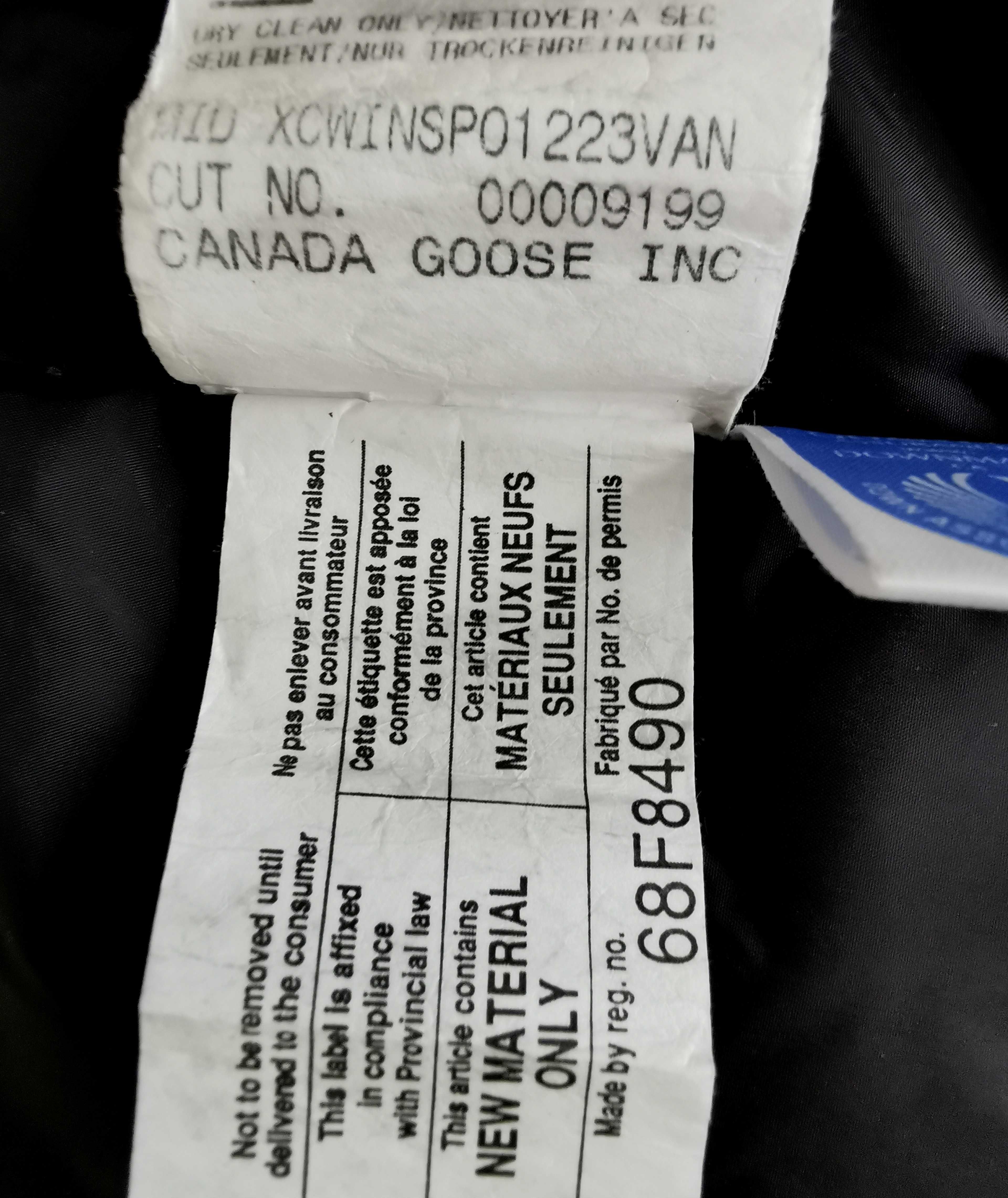 Kurtka puchowy płaszcz Canada Goose z kapturem rozmiar S/XS