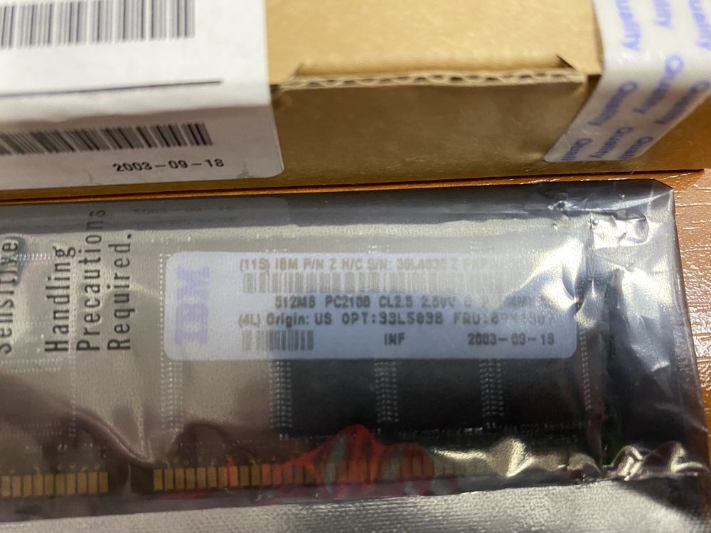 Оперативна пам'ять 33L5038 IBM 512MB PC2100 CL2.5 NP DDR SDRAM RDIMM