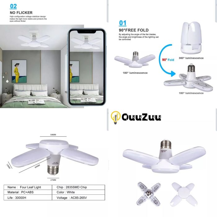 Lâmpada led inteligente detector de movimento E27 casa quarto vivenda.