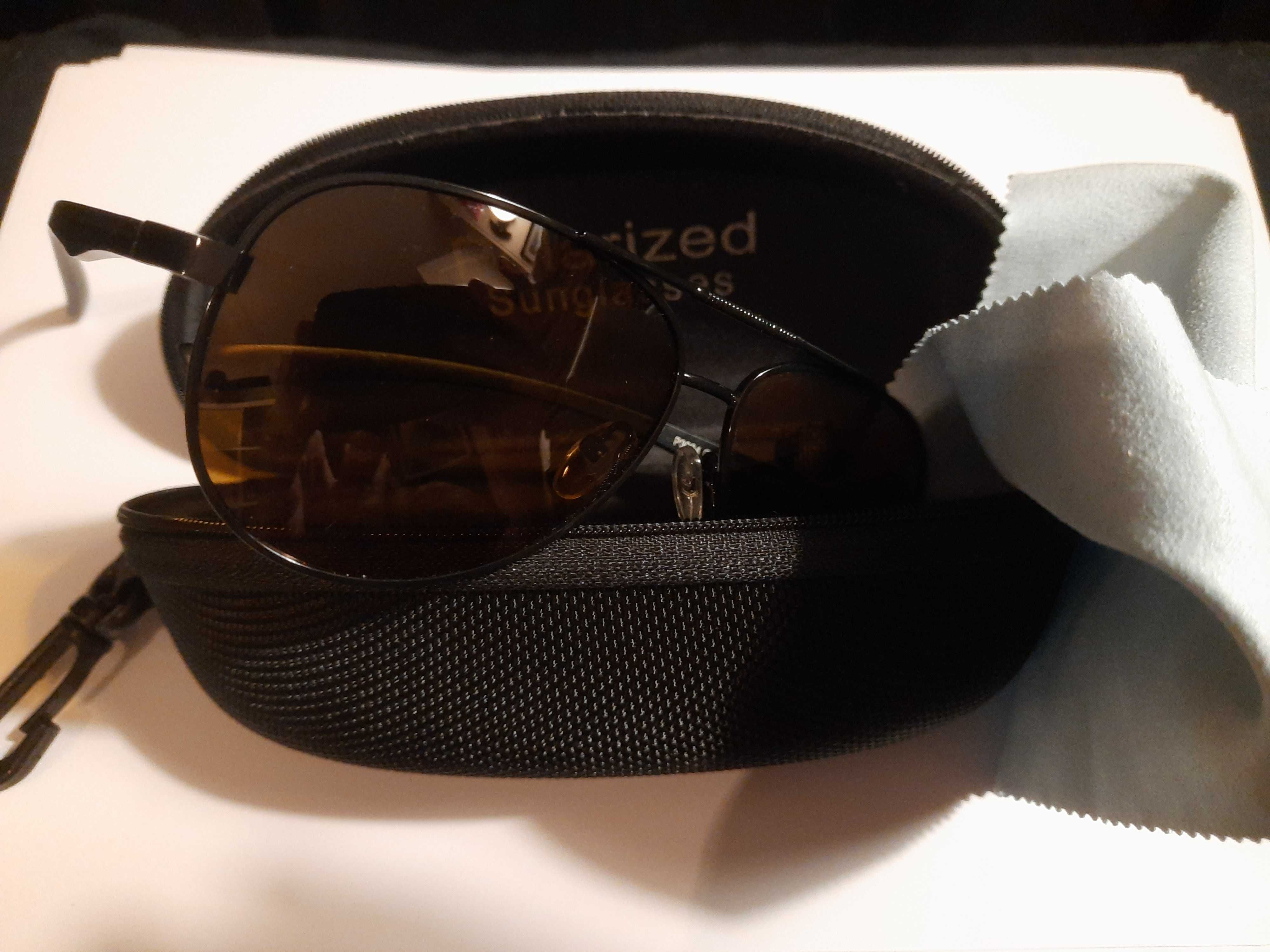 Polar Fashion 3004 C1 żółte przeciwsłoneczne okulary