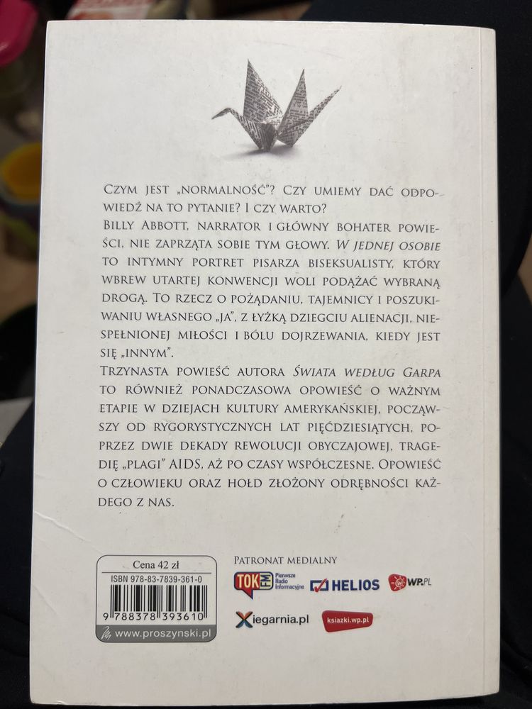 John Irving „W jednej osobie”