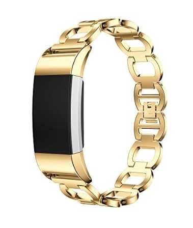 Pasek do FITBIT CHARGE 2 opaska metal kolor ZŁOTY