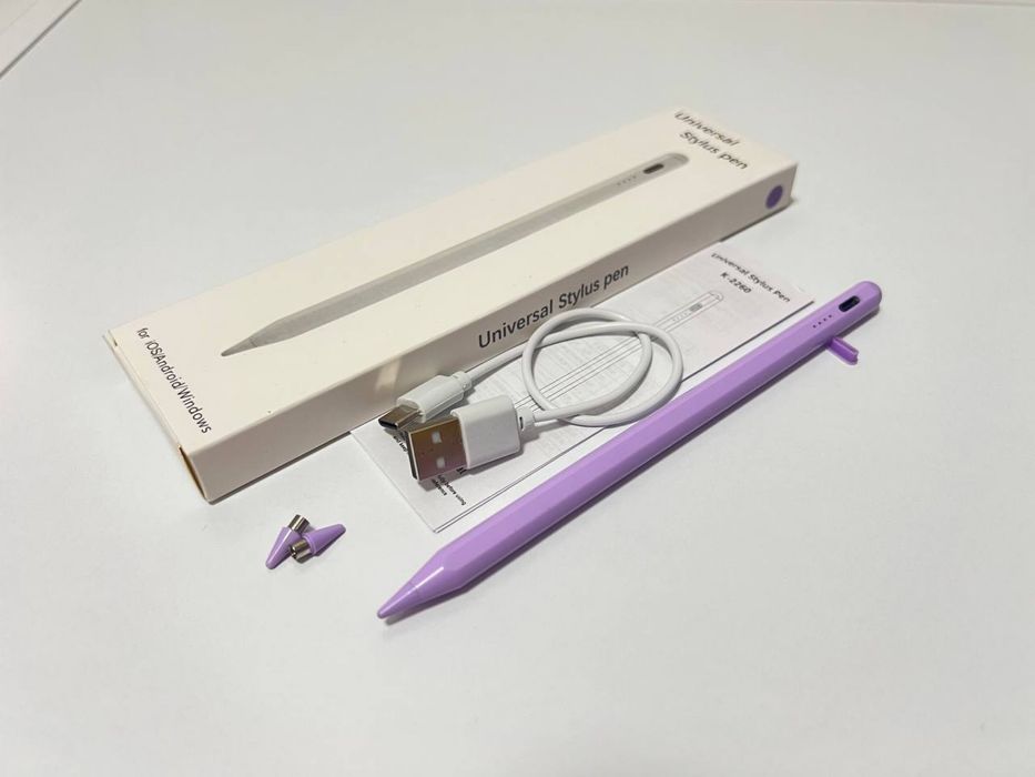 Стилус Pencil для планшета, емкостной, универсальный+2наконечника