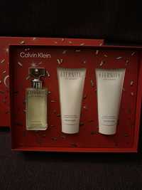 Conjunto Calvin Klein Eternity (Perfume + Loção Corporal + Gel de banh