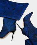 Bota de cano alto drapeado ZARA