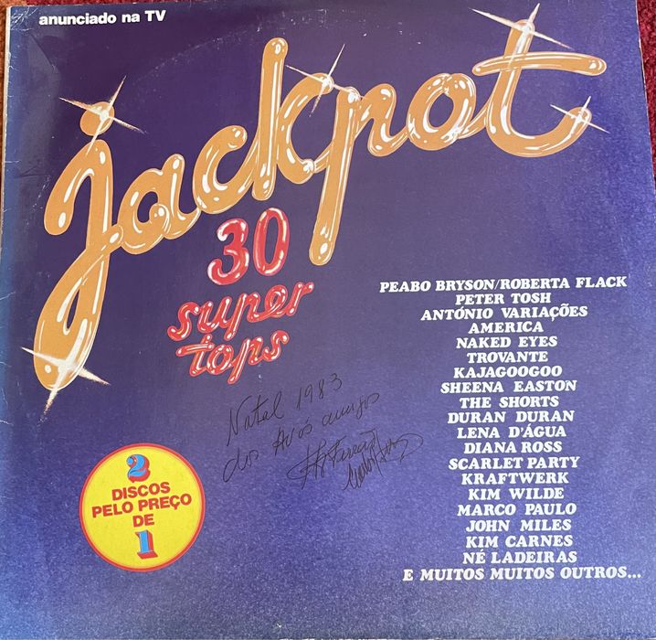 LP Vinil 33 rpm - Jackpot duplo - 30 super tops