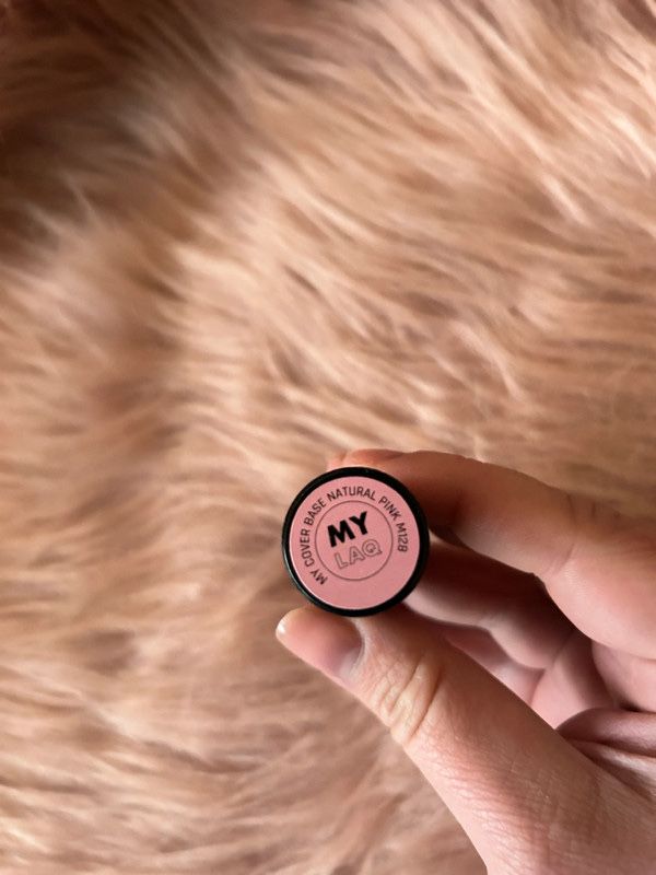 MyLaq my cover base natural pink M128 NOWY hybrydowy lakier UV