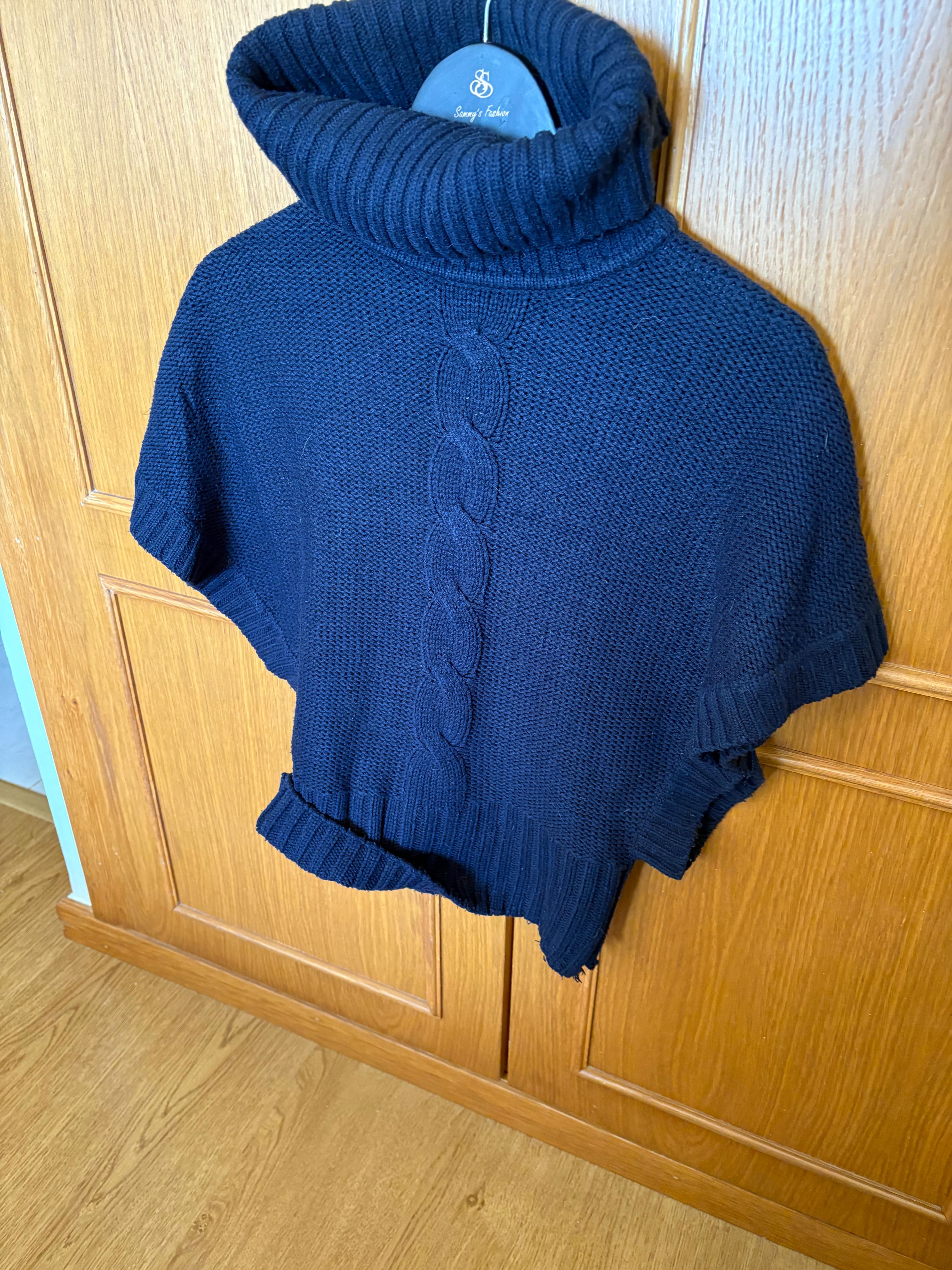 Camisola Malha Grossa Gola Alta Lefties – Azul Escuro, M