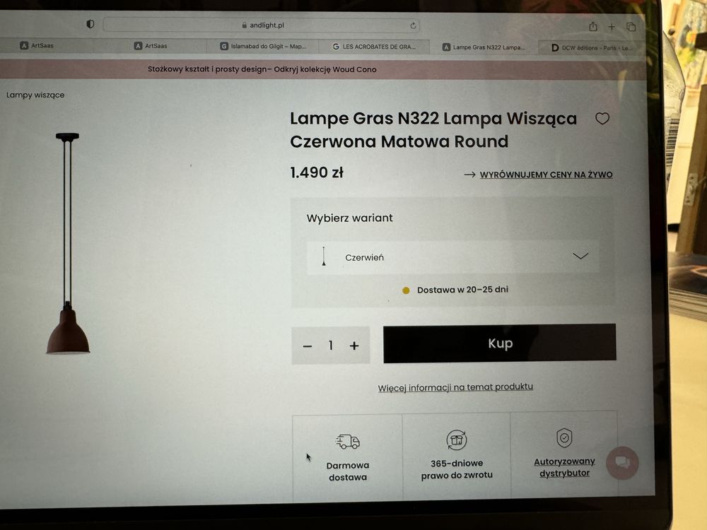 Lampe Gras N322