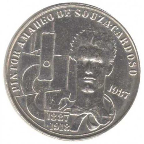 Moeda de 100$00 alusiva ao pintor Amadeo Souza Cardoso - 1987