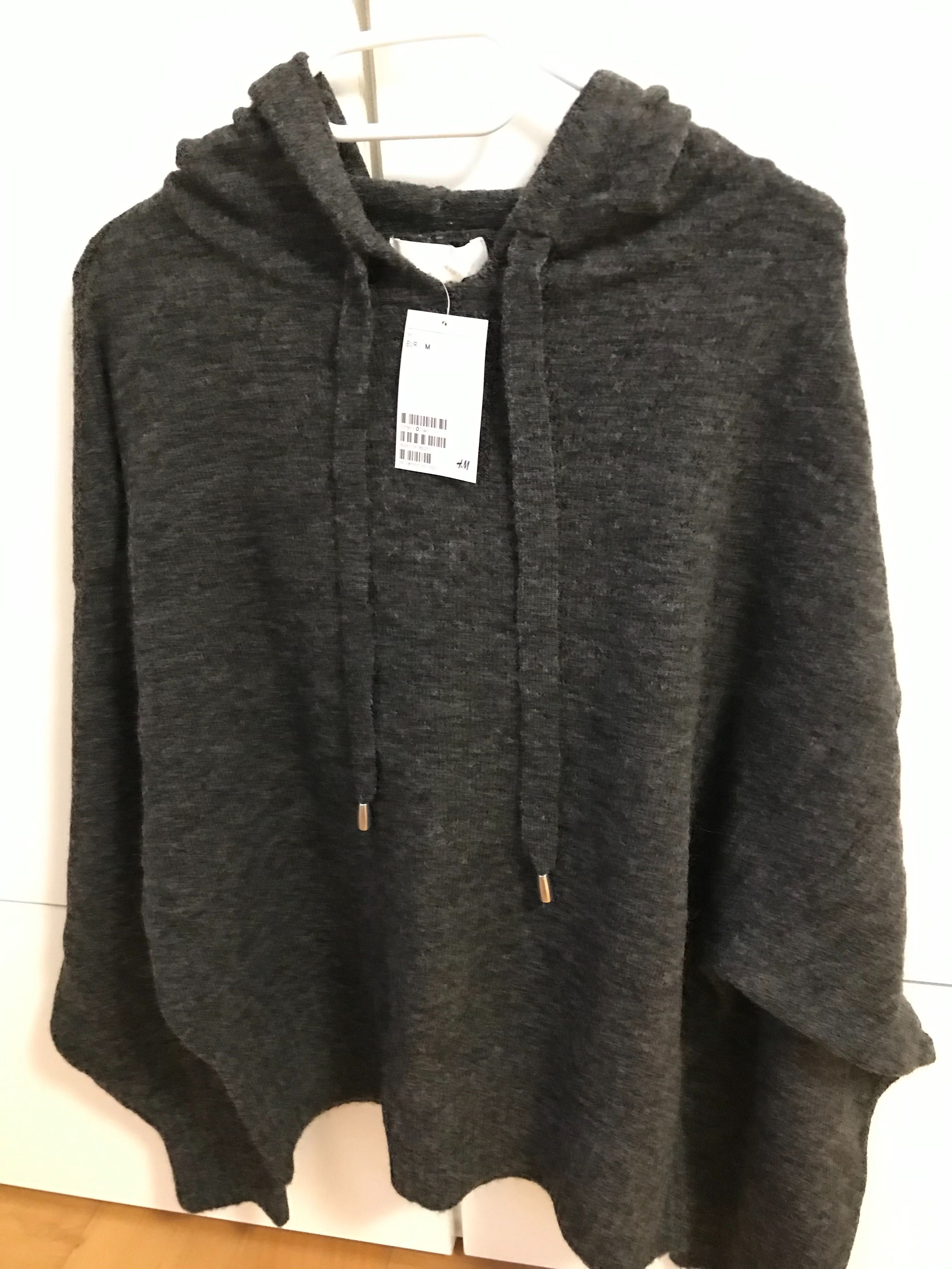 Nowy sweter damski H&M z kapturem-rozmiar M(z wełną)