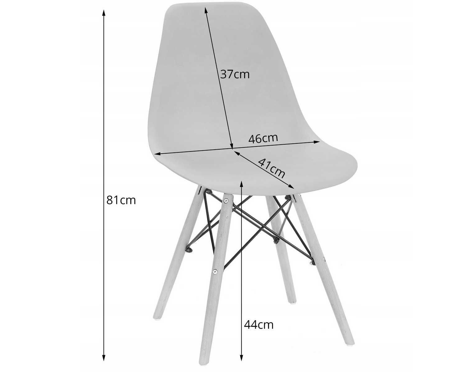 SUPER DESIGN Stół z 4 krzesłami - Zestaw Do Salonu Skandynawski