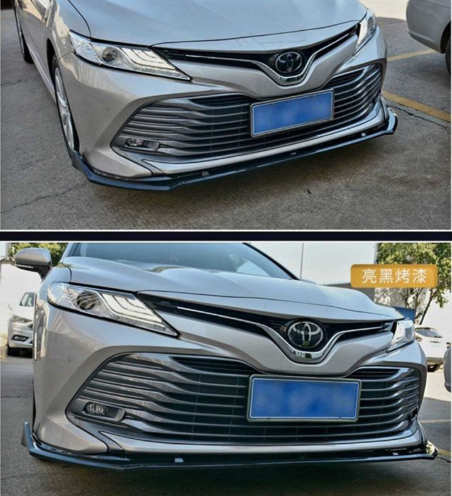 Сплиттер для Toyota Camry70 диффузор губа пороги спойлер сплiтер