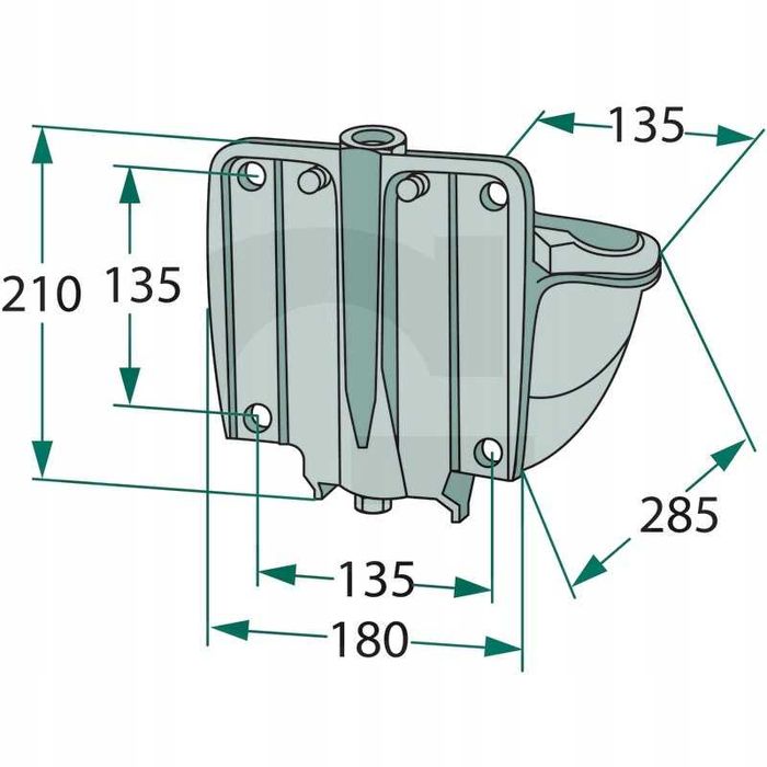 Poidło miskowe podgrzewane Model 46 80W 24V , SUEVIA