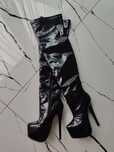 Lateksowe sexy buty
